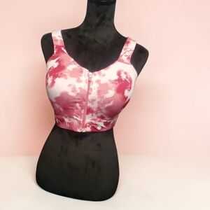 Layer 8 Pink and White Sports Bra